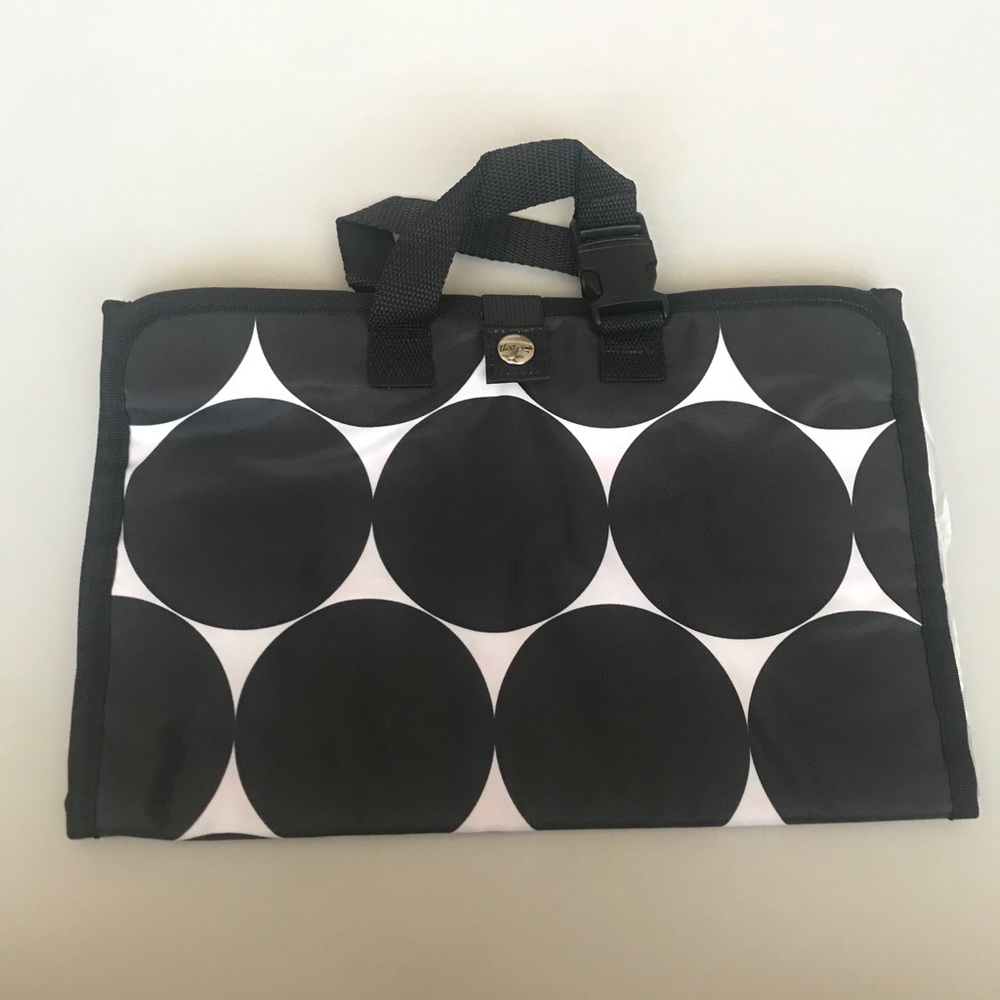 Thirty-One Uptown Jewelry Bag black and white dot